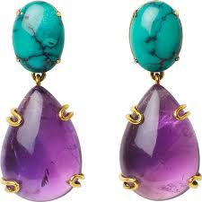 Brincos roxo
